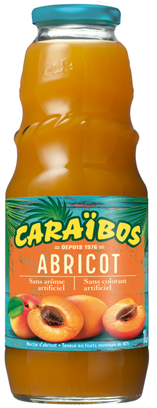 Bouteille 1L caraibos abricot