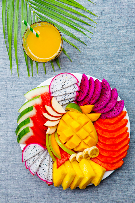 Privilégiez des jus au goût authentique de fruit, avec une texture qui rappelle le fruit frais en cocktail