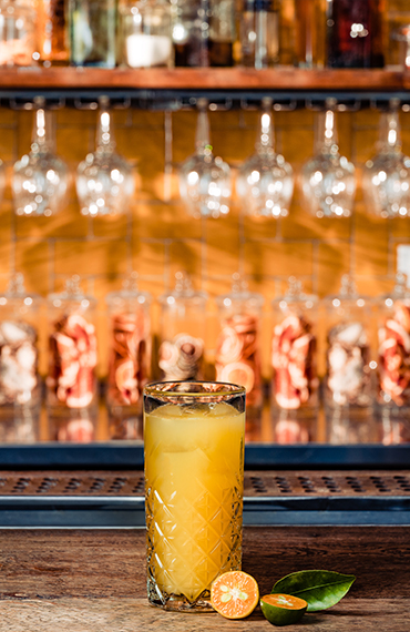 Cocktail sans alcool au calamansi