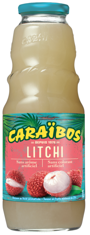 bouteille de jus de litchi caraibos