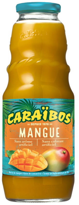 bouteille de caraibos jus de mangue
